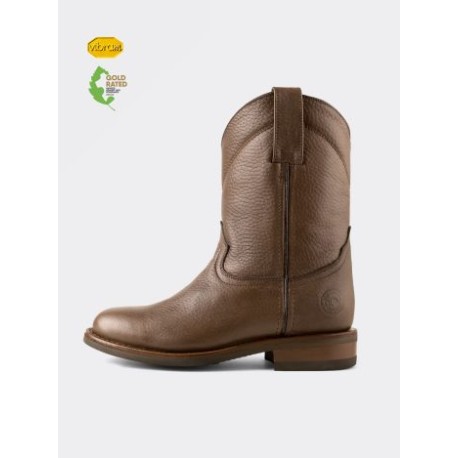 Bota Roper con Suela Vibram Resistente a Aceites Bull Fight Café Estilo 1000