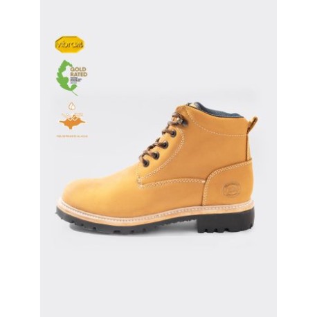 Bota Haiker con Piel Waterproof y Suela Vibram® Nobuck Trigo Estilo 2455