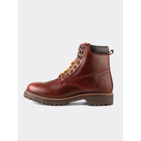 Bota Haiker + Amplio Premium Pull-up Albatros Vino Estilo 2413