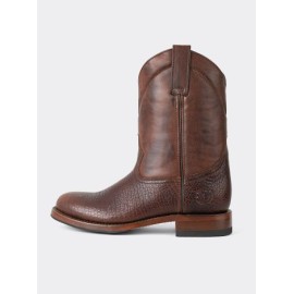 Bota Roper con Suela Doble Vida Antiderrapante Bisonte Americano Dark Brown Estilo 1000